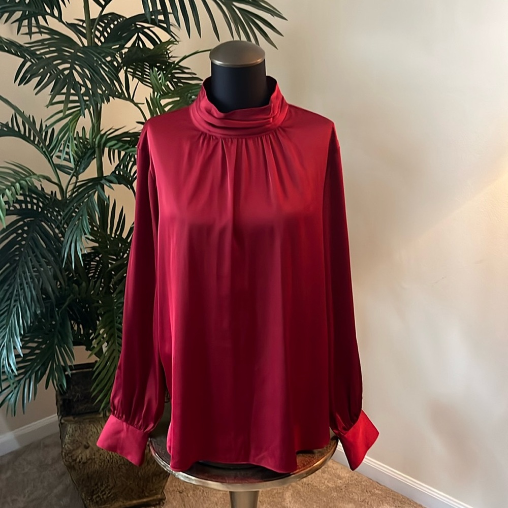 WHBM long sleeve turtleneck blouse